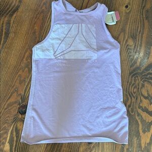 Reebok AC graphic tank 2xs Xxs NWT MAUVEy Lilac color  racerback